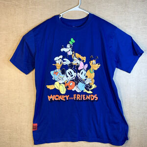 Disney Nightgown Women XL Sleep Shirt Mickey Friends Goofy Minnie Donald Pluto